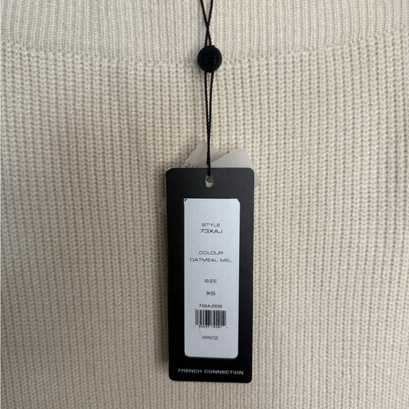 French Connection Nariko Cream Maxi Skirt and V-Neck Ribbed Vest New Size Small - Picture 4 of 10